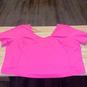 Lululemon pink crop top